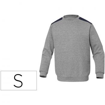 Sweat Mixte Gris Olino Taille S Polyester Coton