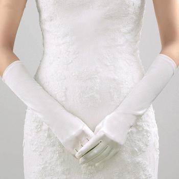 Formal Satin Party Gloves