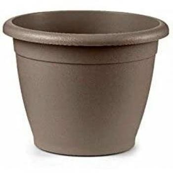 VECA Vaso in plastica rotondo 35 cm avana