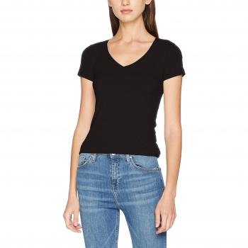 G-star T-shirt Donna Maniche Corte Collo A V Nera 2XS
