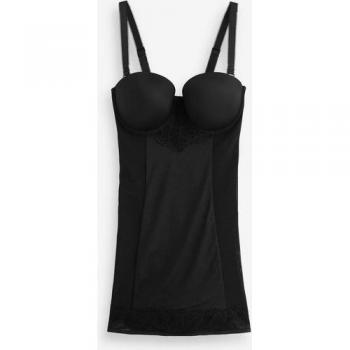 Slip Rembourré Dentelle DD+ Contrôle Ventre 90F Noir