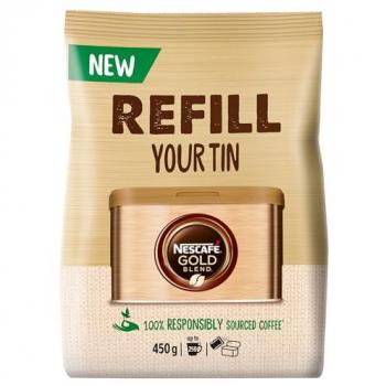 NESCAFE Gold Blend Instant Coffee Granules Refill 450g