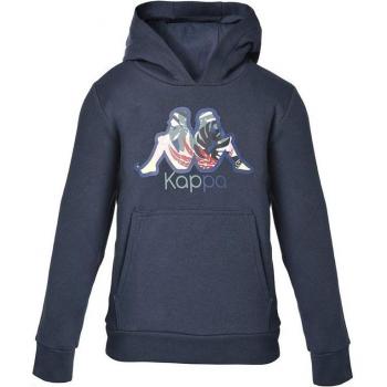 Sudadera Kappa Cache Capucha Niño Azul Oscuro