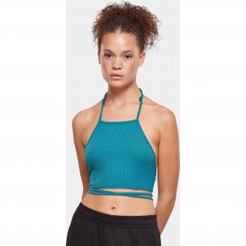 Watercolor Rib-Crop Trapezium Tee for Women
