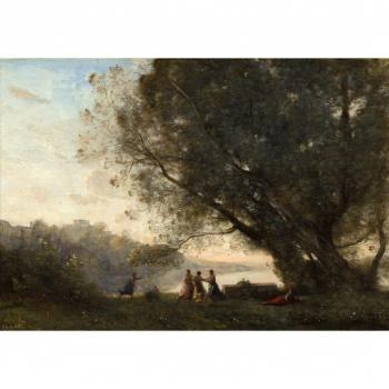 Jungbrunnen-Puzzle 1000 Teile – Corot, Tanz unter den Bäumen (1865‑1870)