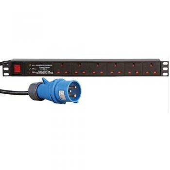 LMS 6 Way Horizontal Power Bar with 16AMP Commando