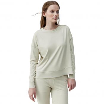 Felpa Donna Daba Beige Chiaro Born Living Yoga - XS