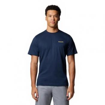 Columbia Kettle River Back Graphic T-shirt Korte Mouwen Blauw - S