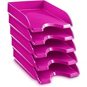 Bandeja sobremesa Cep plástico rosa 257x348x66 mm 1002000371