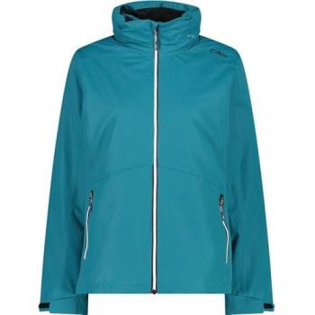 CMP Women’s Basic Waterproof Turquoise Zip‑Hood Coat