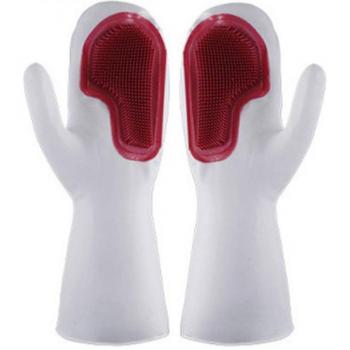 Silicone Anti‑Scalding Dish Gloves & Sponge Combo