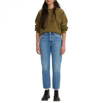 Levi's para mujer. 36200-0236 Jeans 501 Crop indigo (24/26), Azul, Casual, Algodón, Denim, Sostenible