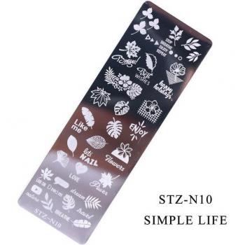 Animal Leaves Nail Stamping Plates KUI2.4