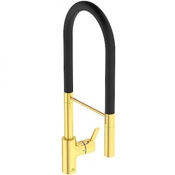 Ideal Standard Küchenarmatur BD421A2, 2-Funktionshandbrause, gebürstetes Gold