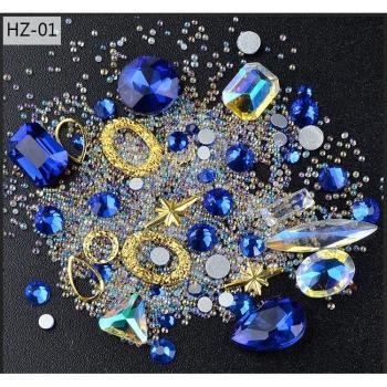 3D Colorful Rhinestones for Nail Decorations - DIY Manicure Kit