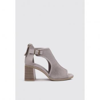 Sandalia de Tacón Mujer Carmela 161598 Beige