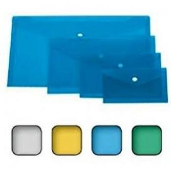 Buste con bottone Lebez orizzontale in conf. da 4 pezzi - formato A6 - colori assortiti