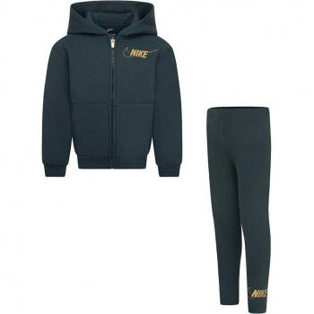 Nike Club Shine Tracksuit Set - Green - Size: 6-7 Years