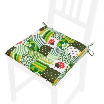 Housse de Chaise Lavable avec Lacets - Coccinelles Vert
