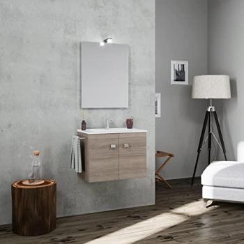 Valentina Mobiliario Baño Metálico con Estante 60 cm