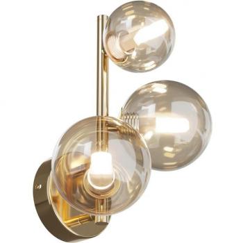 Dallas Modern 3 Light Wall Lamp Gold