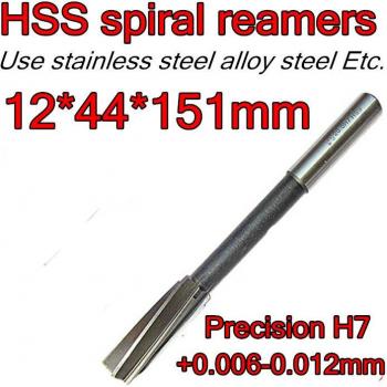 HSS Spiral Reamer Set 12mm x 44mm