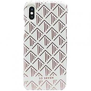Étui Paris Triangle Blanc/Rose Gold pour iPhone X/XS