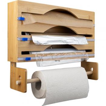 Porte-film et porte-rouleau en bambou