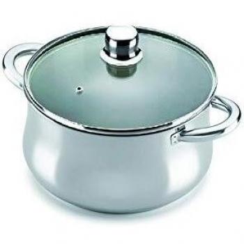Olla Inox ALZA Omega 24cm 6.6lt Inducción Vitro Gas