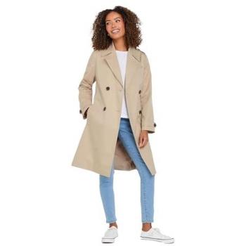 Manteau Trench Naturel à Dos Dipped M & Co