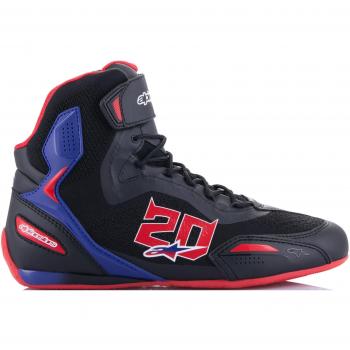 ALPINESTARS - Stivali FQ20 Faster-3 Rideknit Nero / Bright Rosso / Blue Nero,Rosso,Blu 13 (EU 47)