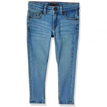 Tommy Hilfiger Simon Skinny Oclbst Jeans, Blu (Ocean Light Blue Stretch 1aa), Taglia Unica: 10 Bambino