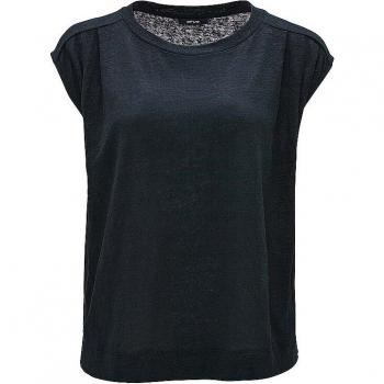 OPUS Leinen T-Shirt SASKINO petrol | 42