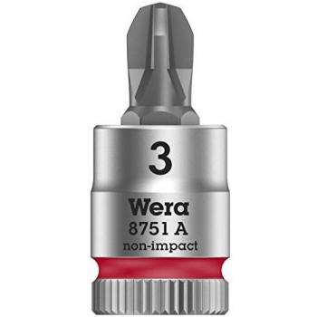 Wera Zyklop 1/4 Drive Phillips Socket Bit Set