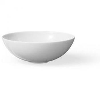 Vasque ronde en céramique 40 cm blanche à poser Looox