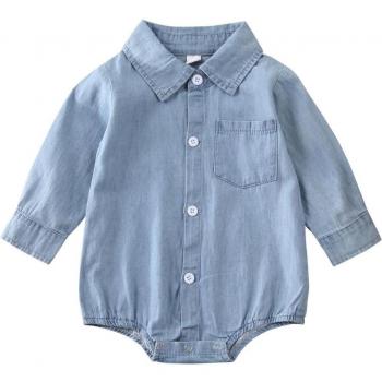 Toddler Long Sleeve Denim Outfit
