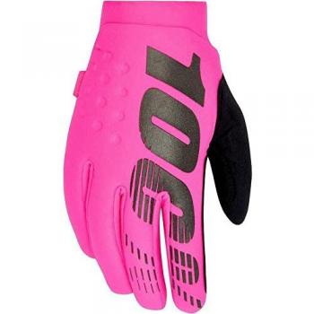 Guanti lunghi 100% Brisker rosa fluorescente XL per condizioni di freddo