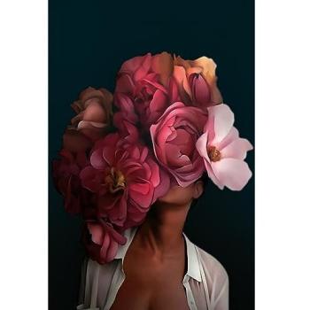 Peinture sur Toile Fleurs Rouges 30x45 cm – Art d'Intérieur