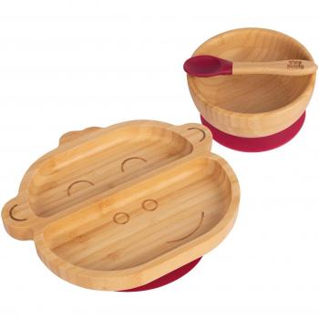 Bamboo Baby Weaning Set with Monkey Design