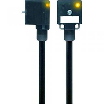 Escha 8047804 VA22-24.3-5/S370 Black Valve Connector with 2 Pins + PE Bridged