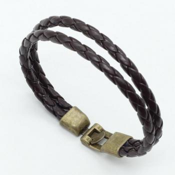 Accesorio de Joyería Vintage - Pulsera de Cuero para Hombre y Mujer