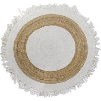 Teppich DKD Home Decor Beige Braun Baumwolle Jute (200 x 200 x 1 cm)