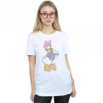 Daisy Duck Cotton Boyfriend T-Shirt – White
