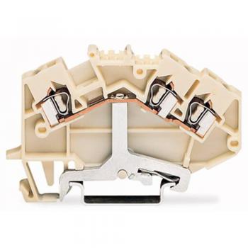 WAGO 780-640 Triple Conductor Shielded Terminal Block – White