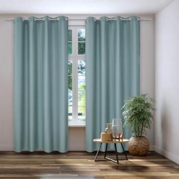 HEINE HOME Gardine mit Ösen, 245 cm, blau