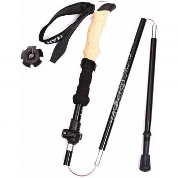 Portable Five-Section Trekking Pole Telescopic Walking Stick for Outdoor Activities