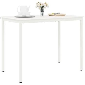 Solid Pine Bar Table, VidaXL – 140 × 80 × 105 cm (White)