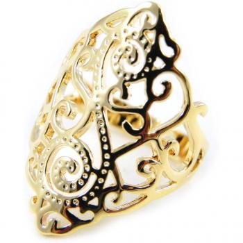 Elegante Bague van Plaquetteerd Goud 'Carmen' 64