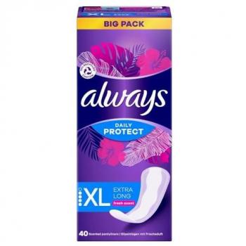Always Assorbenti Fodere per Mutande Extra Lunghe 40 pz