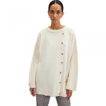 Touché Privé Strickpullover Mit Detailliertem Knopf für Damen - M
